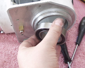 Removing the mount DEC bearing