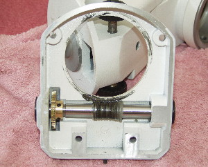 The RA worm carrier prior to disassembly