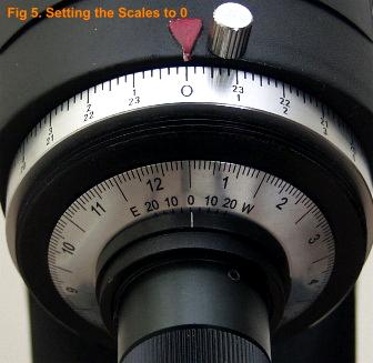 setting the polarscope calculator circles