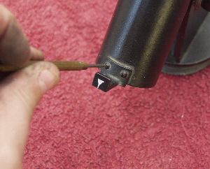 Removing the RA scale index marker.