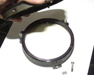 The rear plate removed from the mirror cell