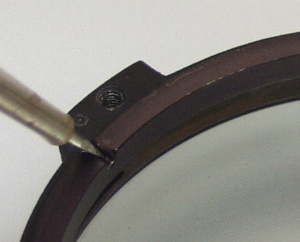 Close up of the primary mirror retainng ring