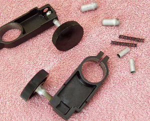 The components of the clutcha dn slow motion assemblies