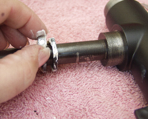 Lubricating the DEC spindle and replacing the small curved nut