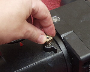 removing the locking bolt