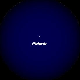Polaris as seen through the telescope